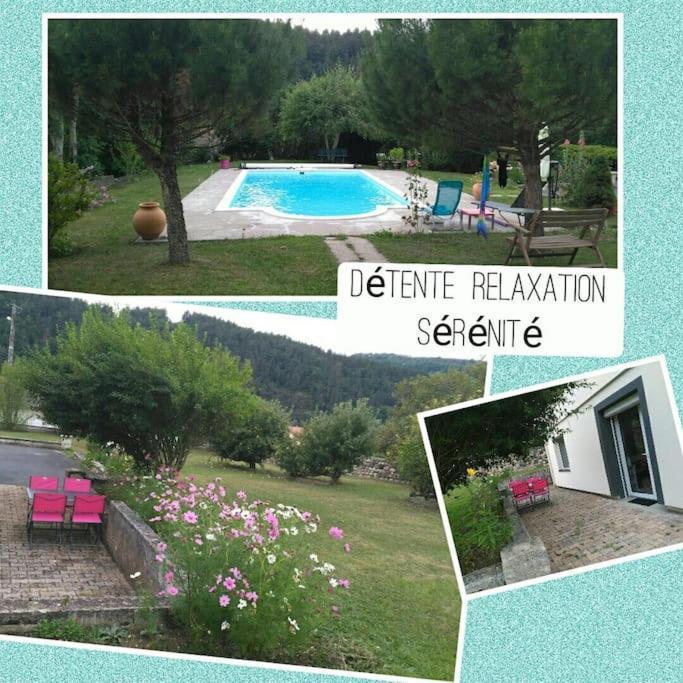 Gite "Le Temps D'Une Pause" Terrasse Et Piscine Coubon Экстерьер фото